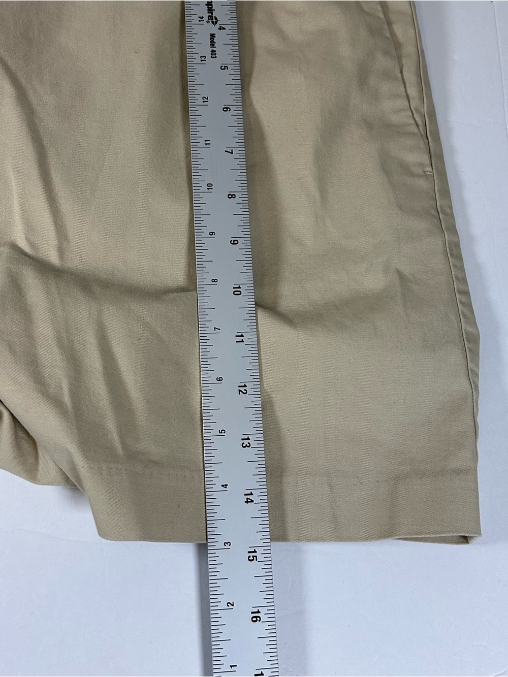 Ann Taylor Khaki Tailored Bermuda Shorts - Picture 7 of 8